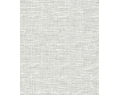 Nahaufnahme einer weißen Vinyltapete mit Leinenstruktur