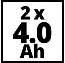 Akku Einhell 2 x 4,0 Ah Power-X-Change Twin 18 V
