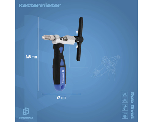 Kettennieter mit Griff zur Fahrradreparatur