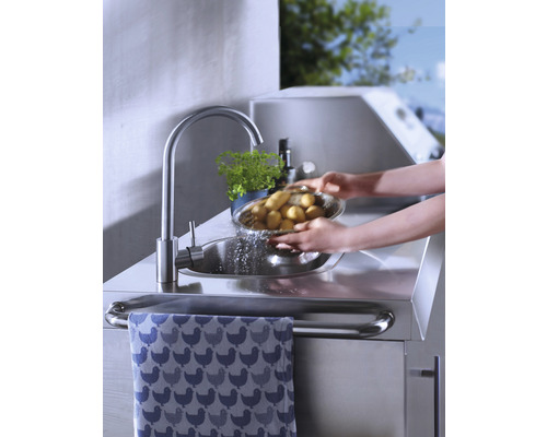 Buschbeck Gasgrill Outdoorküche Oxford mit 4 Brennern Seitenbrenner Edelstahlros - Bild 10 von 12