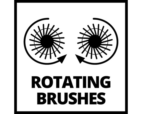 Symbol für rotierende Bürsten