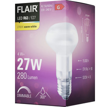 FLAIR LED Lampe R63 E27, 4 Watt, 2700 Kelvin warmweiß, dimmbar
