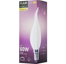 FLAIR LED Lampe CL35 E14, 6 Watt entspricht 60 Watt, 806 Lumen