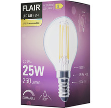 FLAIR LED Lampe G45/E14, 2700K warmweiß, dimmbar