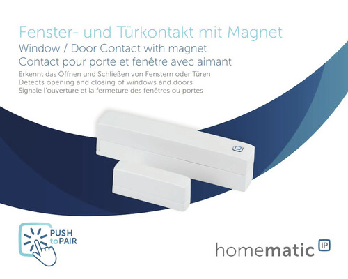 Fenster- und Türkontakt mit Magnet für die Hausautomation