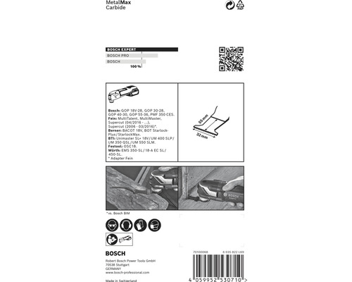 Bosch MetalMax Carbide Sägeblatt Informationen mit Maßangaben und Anwendungsbeispiele