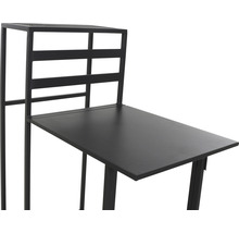 Schreibtisch mit Regal aus Metall