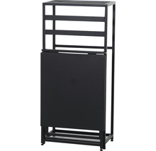 Schwarzer Klapptisch mit Regal für den Hornbach Webshop
