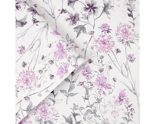 Tapetenrolle mit Blumenmuster