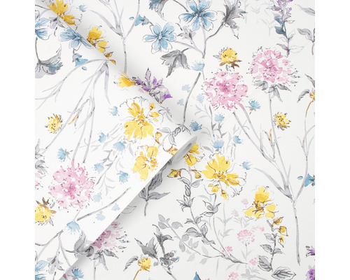 Tapetenrolle mit Blumenmuster