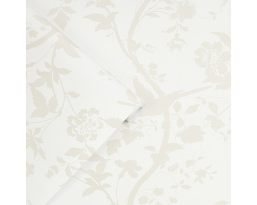 Tapetenrolle mit Vogel- und Blumenmuster