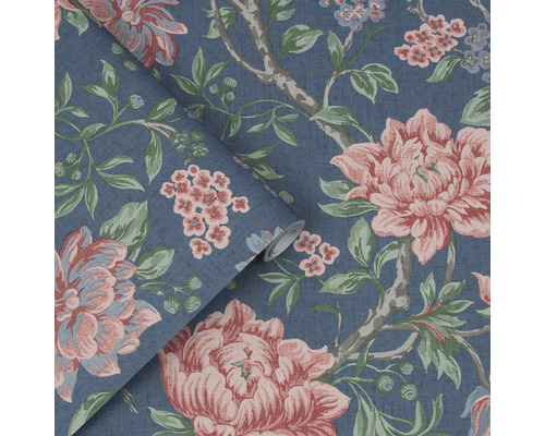 Tapete mit floralem Muster und Ranken