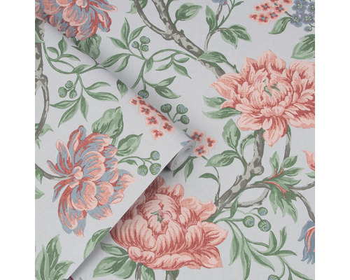 Tapetenrolle mit floralem Muster