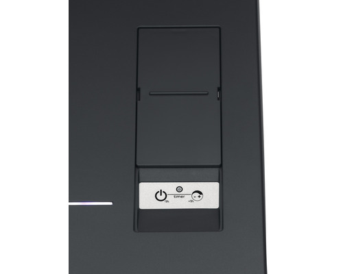 Detailansicht einer Dunstabzugshaube mit Timerfunktion