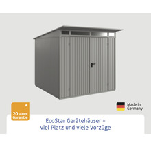 EcoStar Gerätehaus aus Metall mit Pultdach