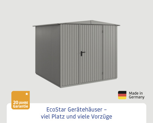 Metall Gerätehaus mit Tür