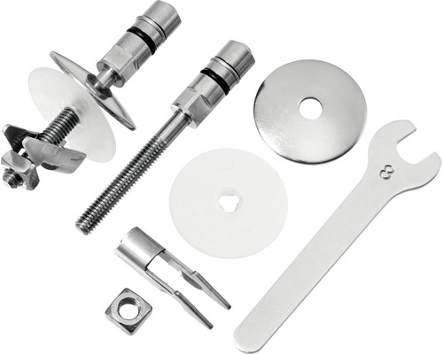 Befestigungsmaterial für Sanitäranlagen inklusive Schraubenschlüssel