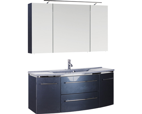 Waschtisch mit Unterschrank und Spiegelschrank für das Badezimmer