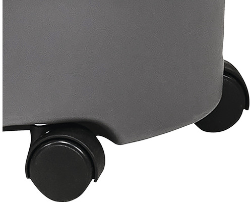 Detailaufnahme der Rollen eines Möbelstücks für einfachen Transport