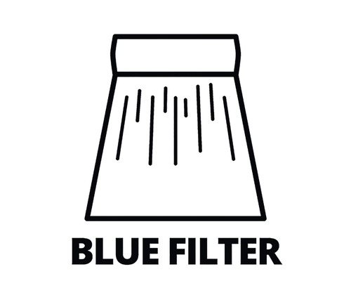 Symbol für Blaulichtfilter