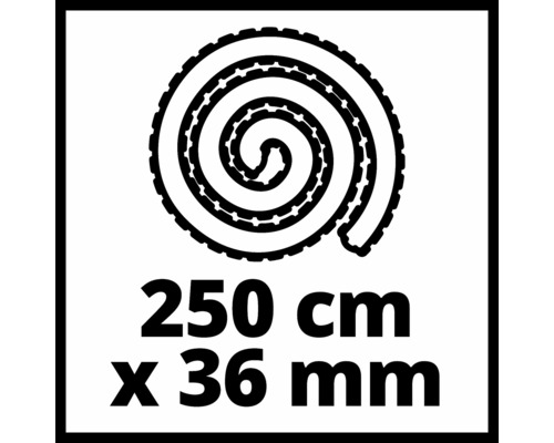 Symbol für Schlauch 250 cm x 36 mm