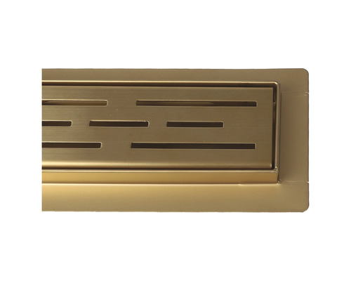 Edelstahl Duschrinne mit Schlitzdesign