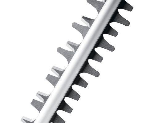 Nahaufnahme der Klingen einer Heckenschere.