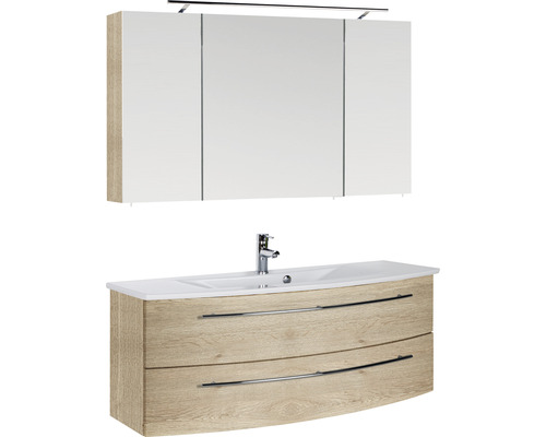 Waschtischkombination mit Unterschrank und Spiegelschrank für das Badezimmer