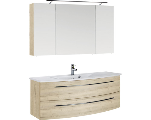 Badmöbelset mit Spiegelschrank und Waschbeckenunterschrank