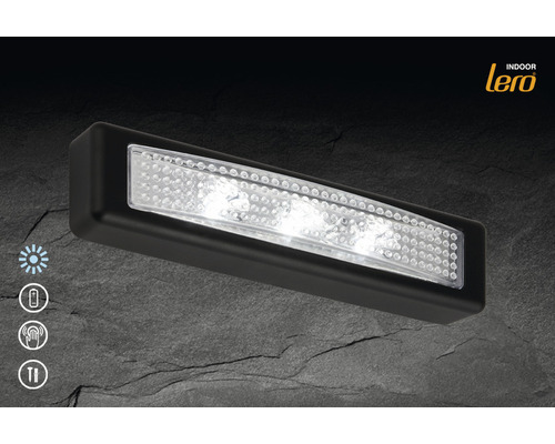 Schwarze LED Wandleuchte