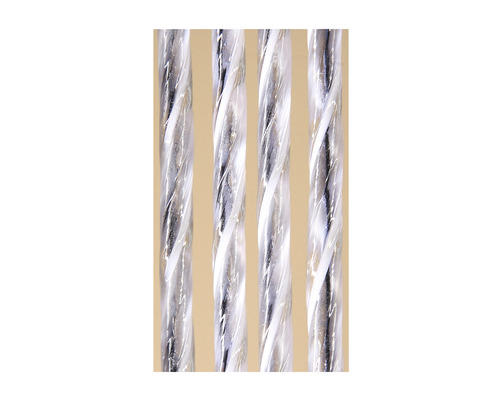 Vier gedrehte Kunststoffstäbe