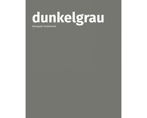 Dunkelgraue Farbe, seidenmatter Glanzgrad