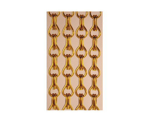 Goldfarbene Kettenvorhang Details