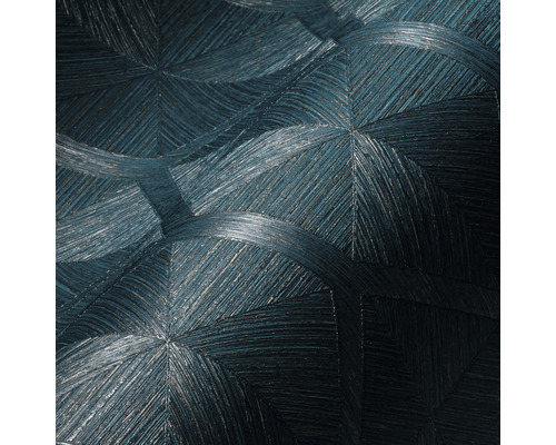 Detailaufnahme einer gemusterten Tapete mit Kreisdesign