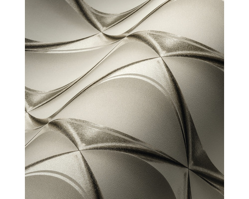 Tapete mit grafischem Wellenmuster