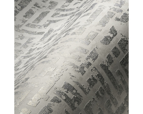 Nahaufnahme einer strukturierten Tapete mit geometrischem Muster