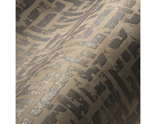 Nahaufnahme einer strukturierten Tapete mit geometrischem Muster