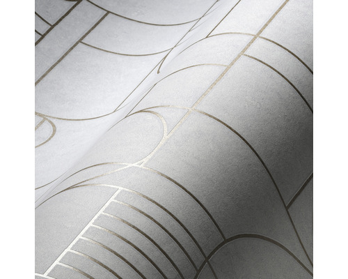 Tapete mit geometrischen Formen und Linien