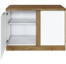 Unterschrank mit zwei Einlegeböden und einer Tür