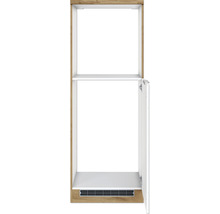 Küchenschrank mit offenem Fach, Tür und Regal