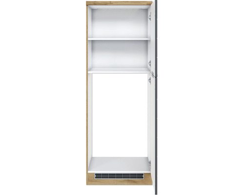 Offener Hochschrank mit Regalböden für den Sanitärbereich