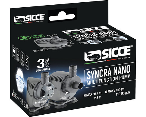Verpackung der Sicce Syncra Nano Multifunktionspumpe