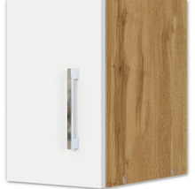 Detailansicht eines Badezimmerschranks mit Griff