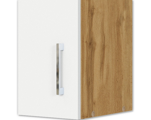 Detailansicht eines Badezimmerschranks mit Griff