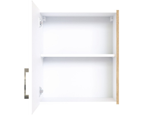 Offener Spiegelschrank mit einem Einlegeboden