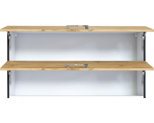 Schuhschrank mit zwei Fächern und Griffen