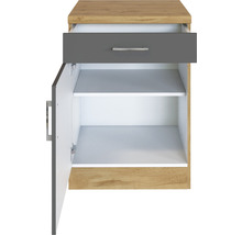 Offener Unterschrank mit Schublade und Einlegeböden