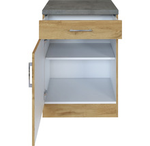 Waschtischunterschrank mit Schublade, Tür und Ablageflächen