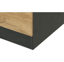 Detailansicht eines Schranks mit Holzstruktur