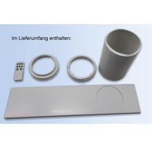 Zubehör für Klimaanlage mit Abluftschlauch, Fernbedienung und Fensterabdichtung